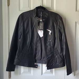 Vero Moda Vegan Faux Leather Moto Jacket